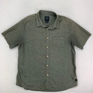 Sitka Mojave Shirt Mens XL Olive Green Short Sleeve Button Up Preppy Workwear